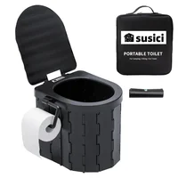 Portable Folding Toilet Emergency Toilet Car Folding Toilets Foldable Washable Camping Toilet Travel Bucket Seat 1