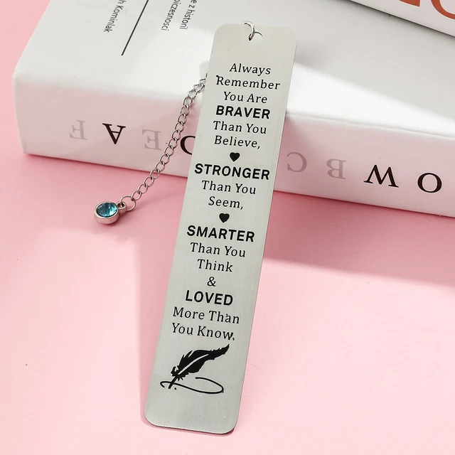 5 Segnalibri Diamantati Per Insegnanti - Acciaio Inossidabile - Regalo Di Ringraziamento Per Laurea O Fine Anno Scolastico - Foto 14