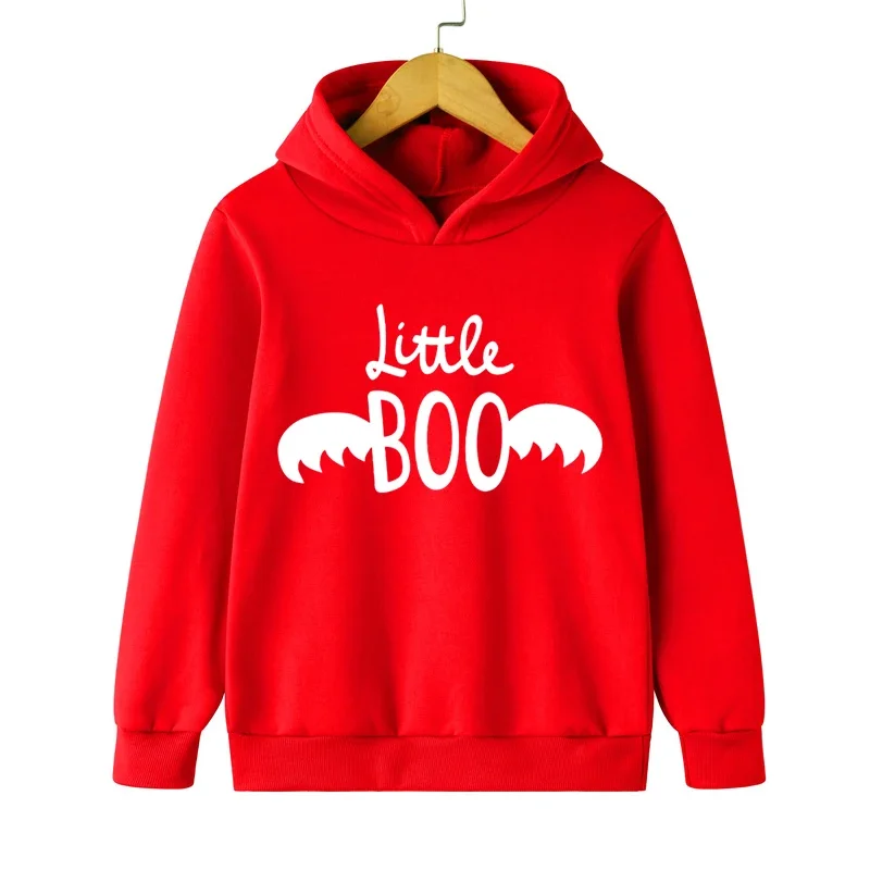 

Худи с капюшоном для мальчиков и девочек с принтом Little Boo на Хэллоуин