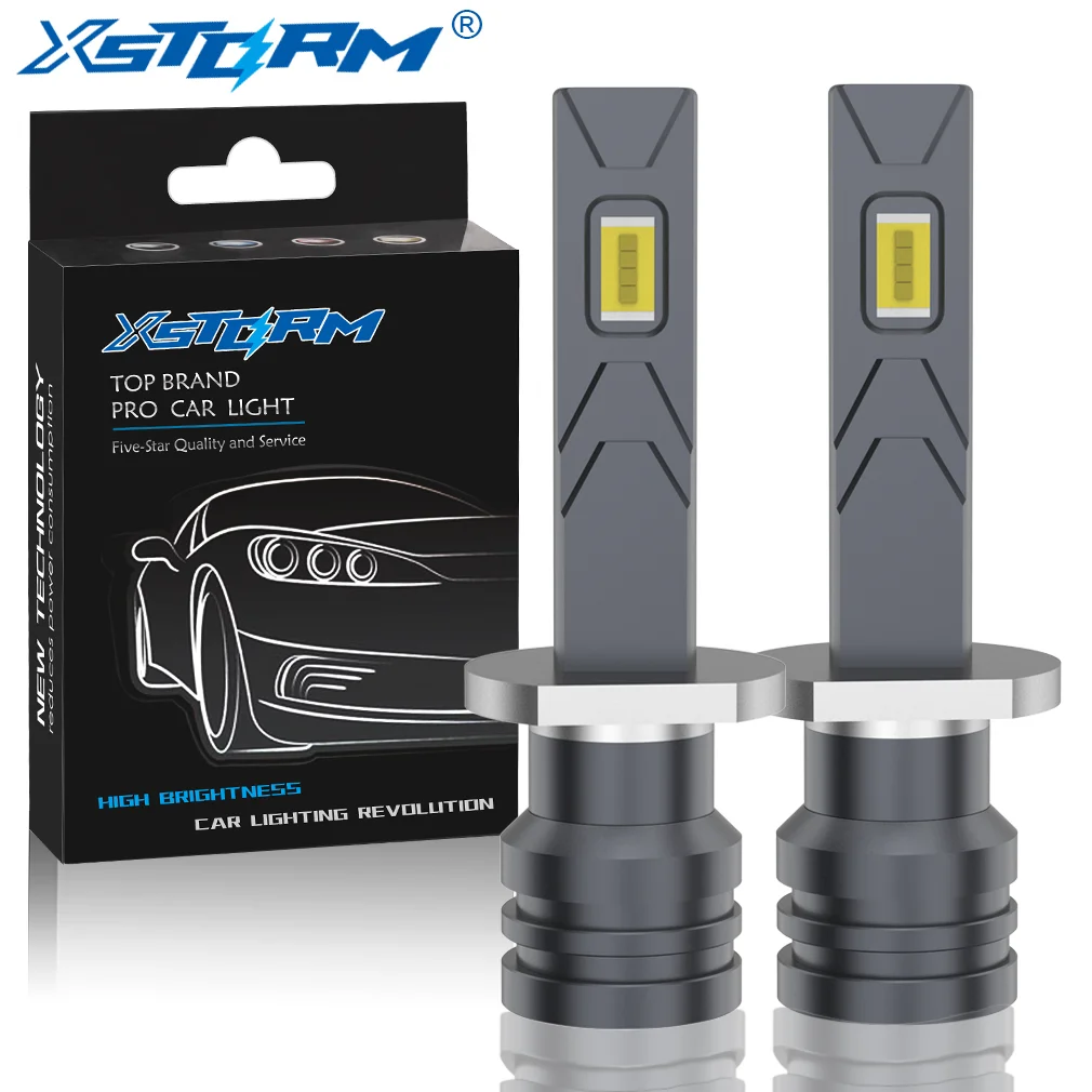 

H1 LED Headlight Bulbs H3 Led Lamps Wireless Mini 20000LM 6500K CSP Super Bright High Low Beam for Car Fog Lights 12V Automobile