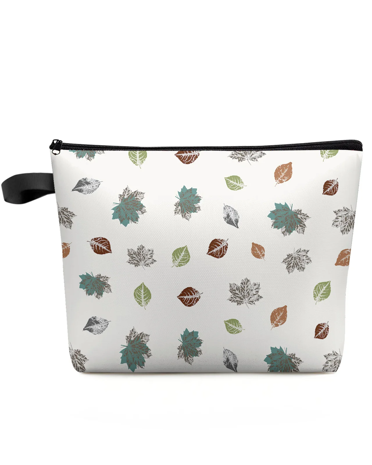 

Leaves Nostalgic Abstract Fallen Leaves Outdoor Travel Cosmetic Bag Women Organizer Waterproof Female Storage Make Up Cases