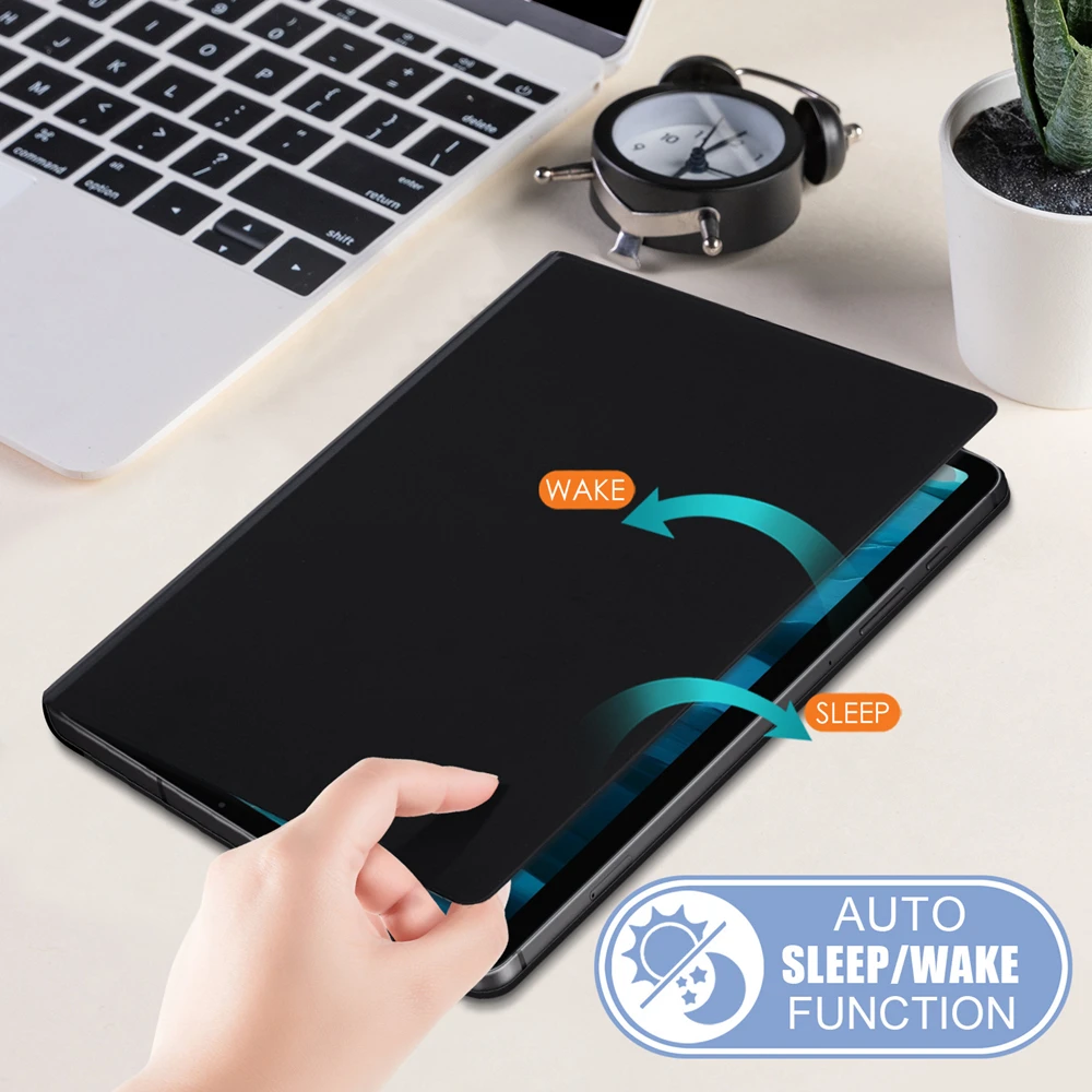 Ultra-Thin Magnetic Stand Tablet Case with Pencil Holder - Anti-Fall Smart Cover