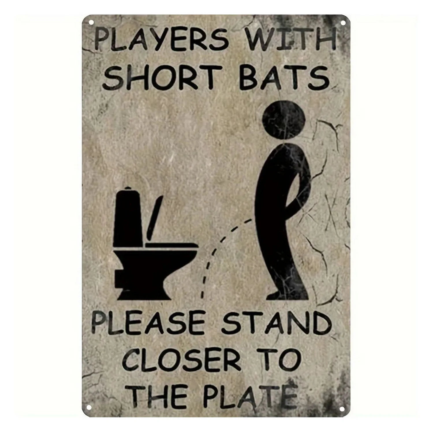 Cartello In Latta Vintage Orso Al Bagno - Poster Retrò 20x30 Cm - Arredamento Da Parete Per Casa, Bar, Fattoria - Regalo Simpatico