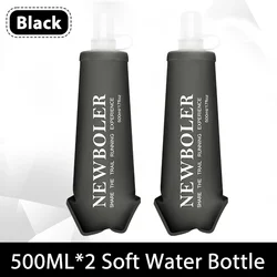 NEWBOLER Collapsible Soft Flask Water Bottle - Portable and Lightweight (500ML - 2)