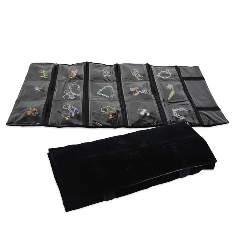 Dust-Proof and Oxidation-Proof Transparent Pvc Lattice Jewelry Storage Bag Earrings Ring Collection Bag Brooch Watch Jewelry Bag