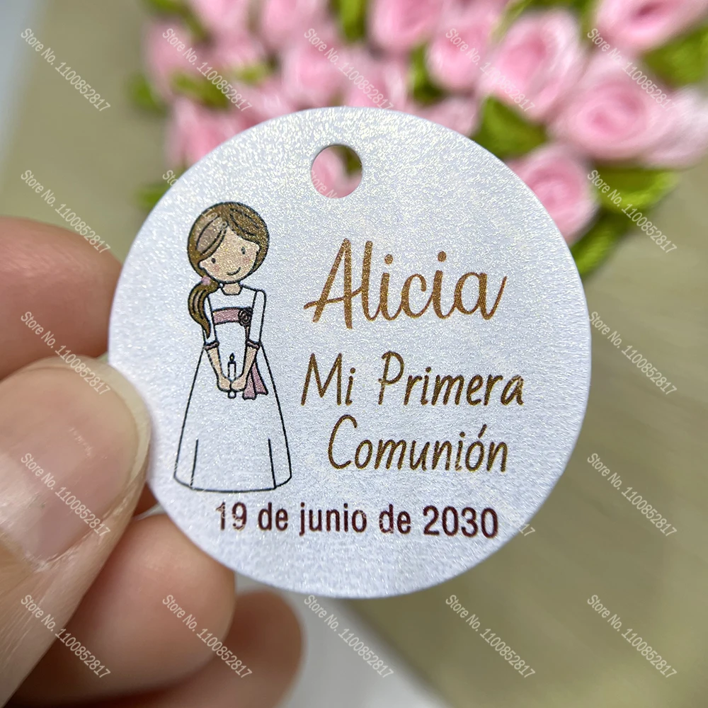 Customize First Communion Favor Tags Boy or Girl Communion tag Girl Favor DIY tag Personalize