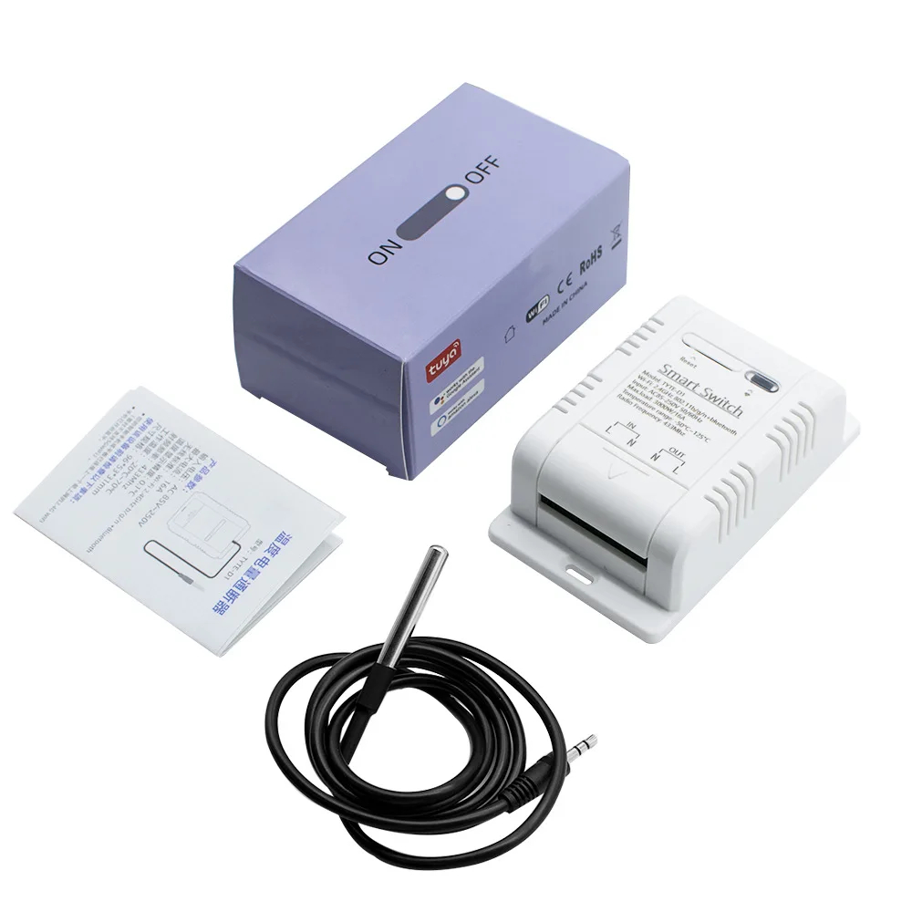 Tuya Wi-Fi 스마트 온도 스위치, 에너지 소비 모니터링 온도조절기, Alexa용, 16A, 3000W, 1 PCs, 2 PCs, 3PCs