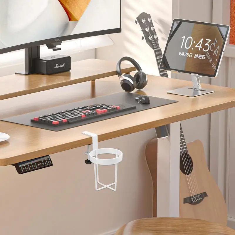 Cup Holder For Table Drink Rack For Desk Anti-Spill Cup Holder Desk Stainless Steel Home Office
