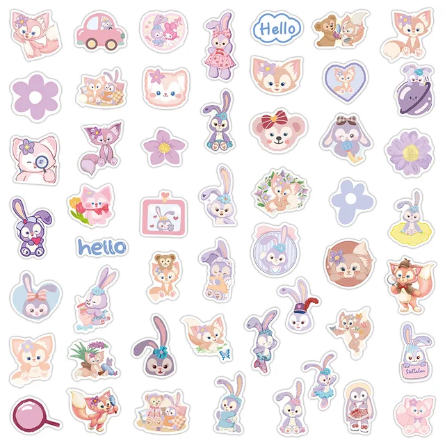 50Pcs Linabell Sticker Toys for Girls Kawaii Stickers Cute Sticker Graffiti Packnotebook Skateboard Mobile Phone Cartoon Gift 6