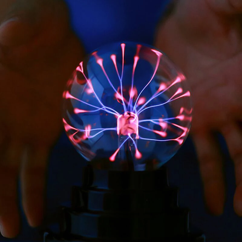 Lampe à boule Plasma de 3.94 pouces, lumière ambiante à électricité  statique, veilleuse Globe alimentée par USB pour – acheter aux petits prix  dans la