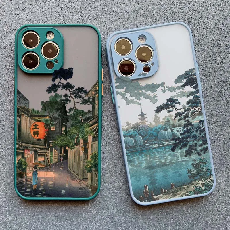 Japanese Aesthetic Landscape Phone Case - Artistic Scenery Back Cover