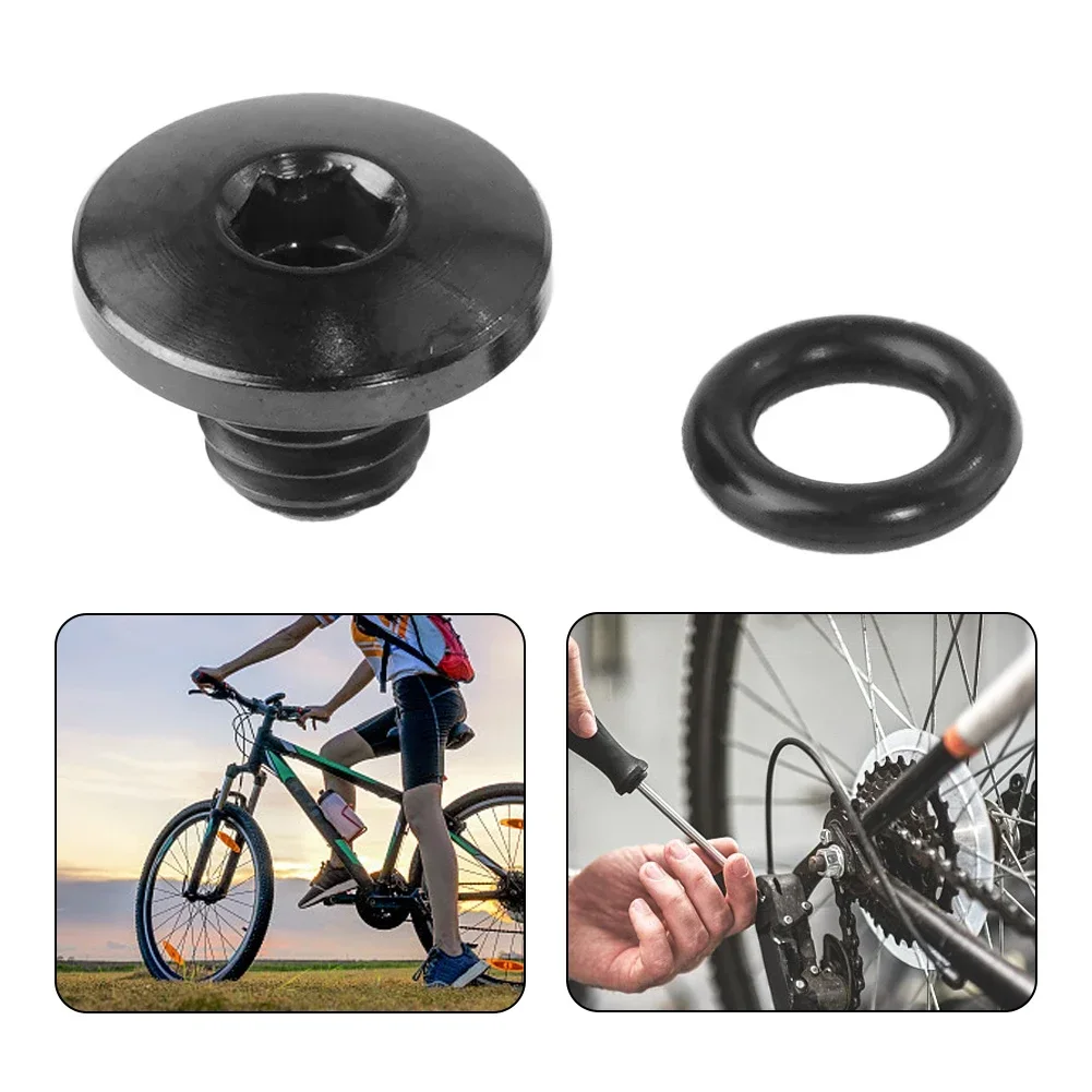 Mountain Bicycle Disc Brake Bicycle Disc Brake Mountain Bike Disc Brake For-SHIMANO Bicycle Bleed Screws Bolts With O-Ring For-SHIMANO XT SLX Bicycle Titanium Hydraulic Disc Brake Screw Cycling Parts