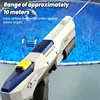 Fully Automatic Electric Shooting Pull-Out Type Water Gun Toys, Summer Outdoor High-Pressure Swimming Pool Water Play Toy Gifts 4