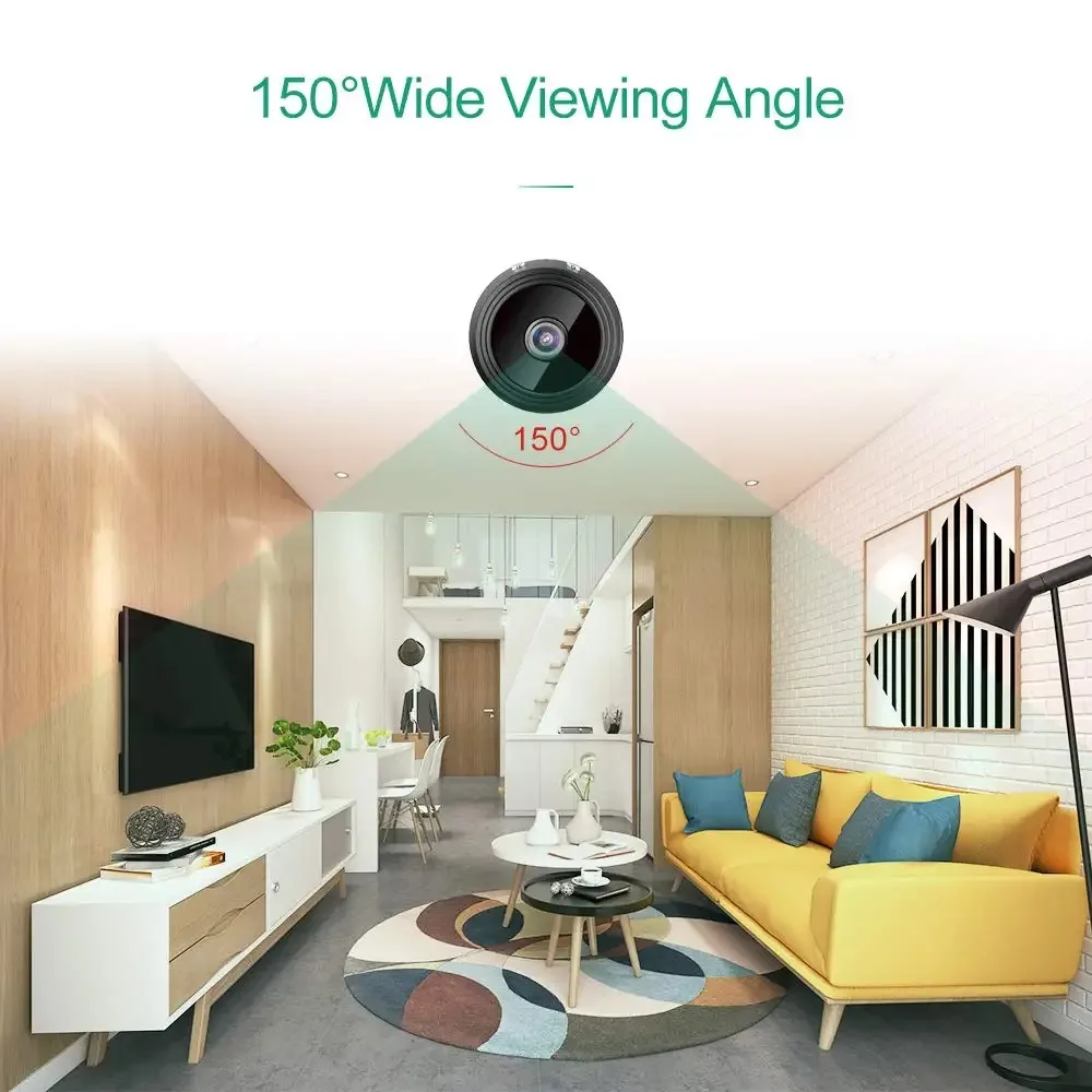 Micro Home Wireless Video CCTV Mini Security Surveillance with Wifi IP Camara Sensor Infrared CMOS 2MP Telefon Alarm Camera 4