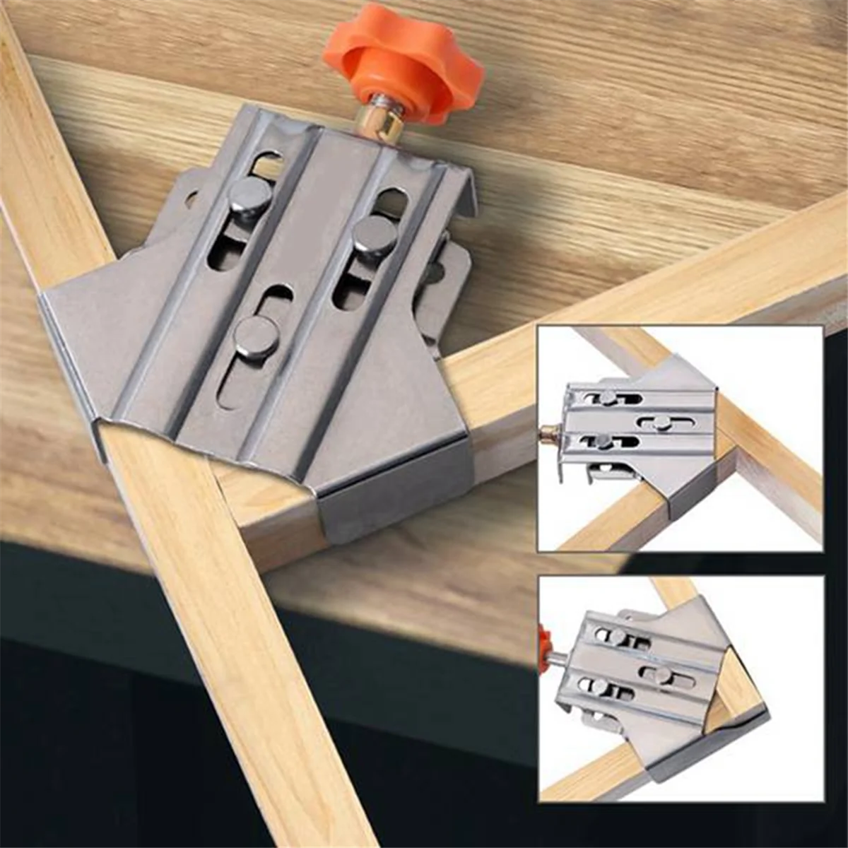 

5Pcs 90° Right Angle Clamp Quick Positioning Clamp Open Type Fixing Clips Stainless Steel Locator Fixing Clamp Clips