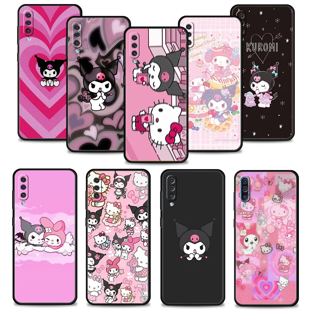 Cassa Del Telefono Per Samsung Galaxy A02S A01 A03S A50 A30 A04 A90 A40 A70 A42 M52 M62 M31 M13 Ciao Kitty Kuromi My Melody Famiglia