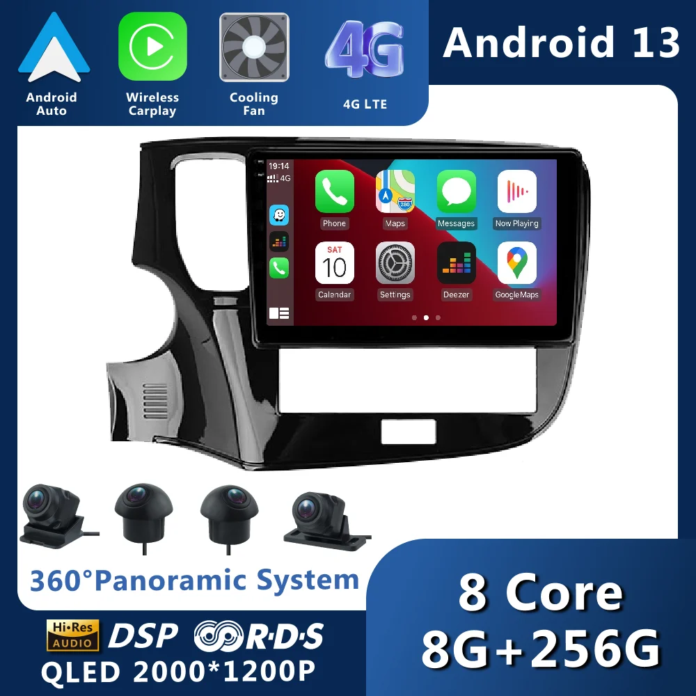 Android 13 For Mitsubishi Outlander 3 20122018 Car Radio Stereo