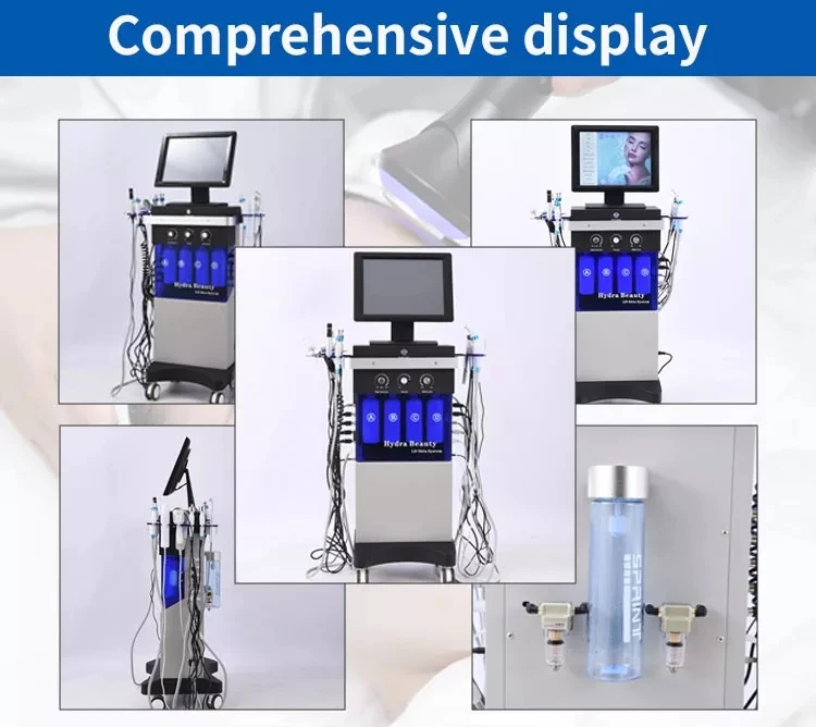 14 az 1-ben Hydrafacial bőrápoló gép – gyémánt dermabrázió és vízsugaras Aqua arckezelés SPA- és szépségszalonokhoz [Hydrafacial, dermabrázió]