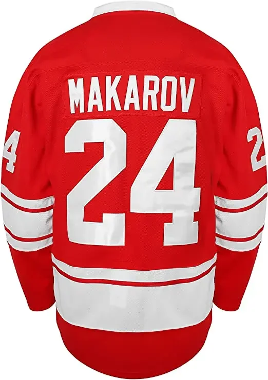 Ice Hockey Jerseys 1980 USSR CCCP Russian Sergei Makarov 20 Vladislav Tretiak