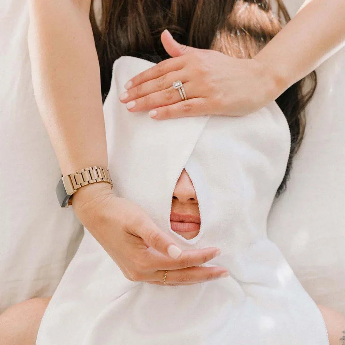 Facial Towel 1PC Beauty Salon Skincare Massage Microfiber SPA U Shape Face Wrap Skin Care Tools