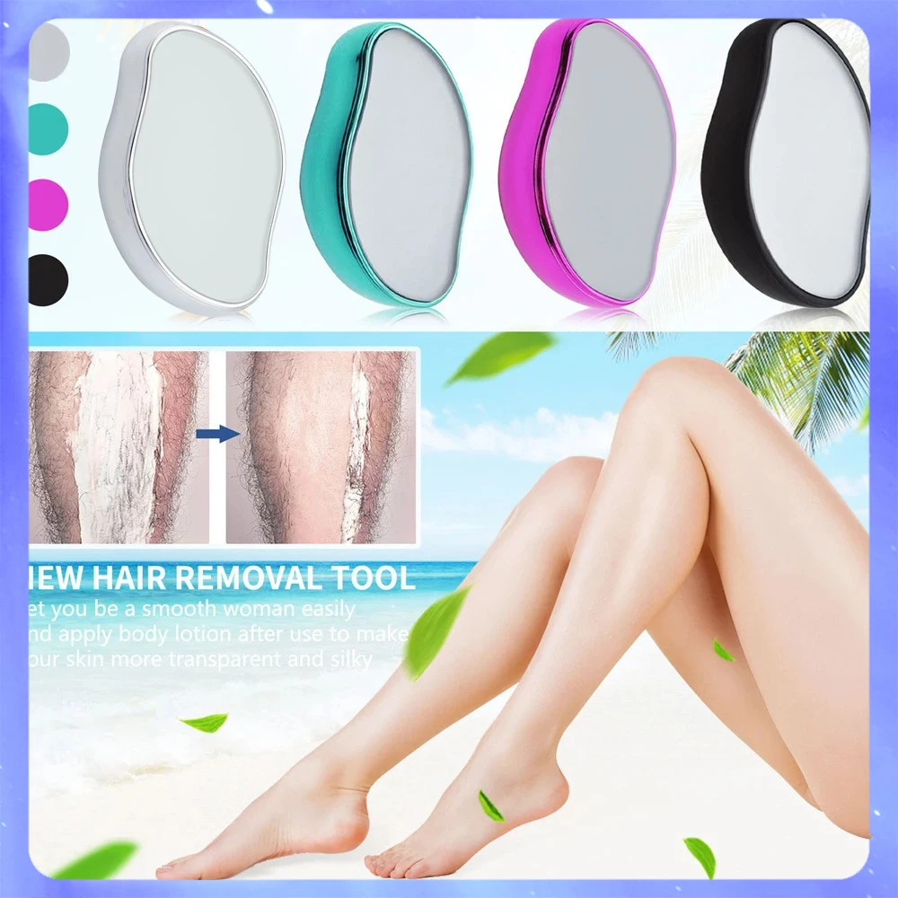 Crystal Physical Hair Removal Eraser Glass Hair Remover Painless Epilator Easy Cleaning Reusable Body Care Depilation Tool hair removal epilator
