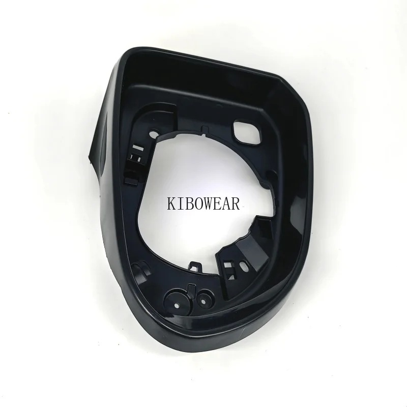 현대 산타페 IX45 IV 2019 2020 2021 2022 2023용 광택 블랙 사이드 미러 프레임 홀더 산타페 교체용 유리 프레임