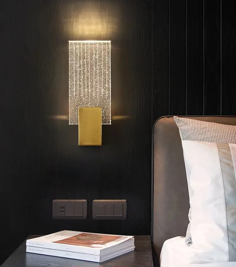 

Modern Crystal Wall Lamp For Mirror Front Light Bathroom Makeup Wall Lights Modern Bedroom Living Room Wall Sconces Lighting