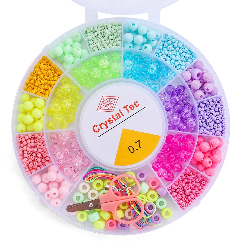 Clay Beads & Charms Jewelry Crafting Kit - DIY Alphabet & Art Kit