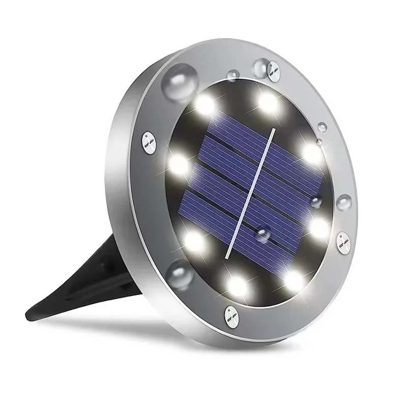 Solar-Powered Outdoor LED Ground Lights - Waterproof Pathway & Garden Accents