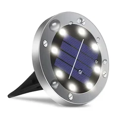 Solar-Powered Outdoor LED Ground Lights - Waterproof Pathway & Garden Accents (Dilei1pc White Light)