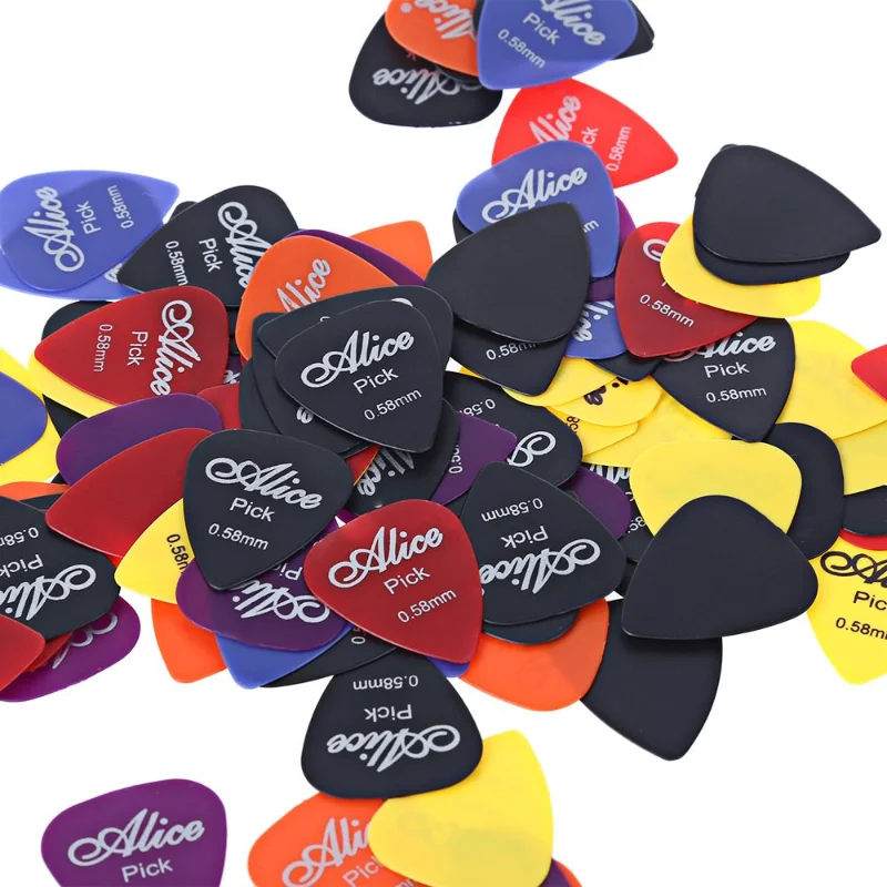 

100Pcs/Set Guitar Pick 6 Sizes Smooth Frosted Guitarra Plectrums Accessories