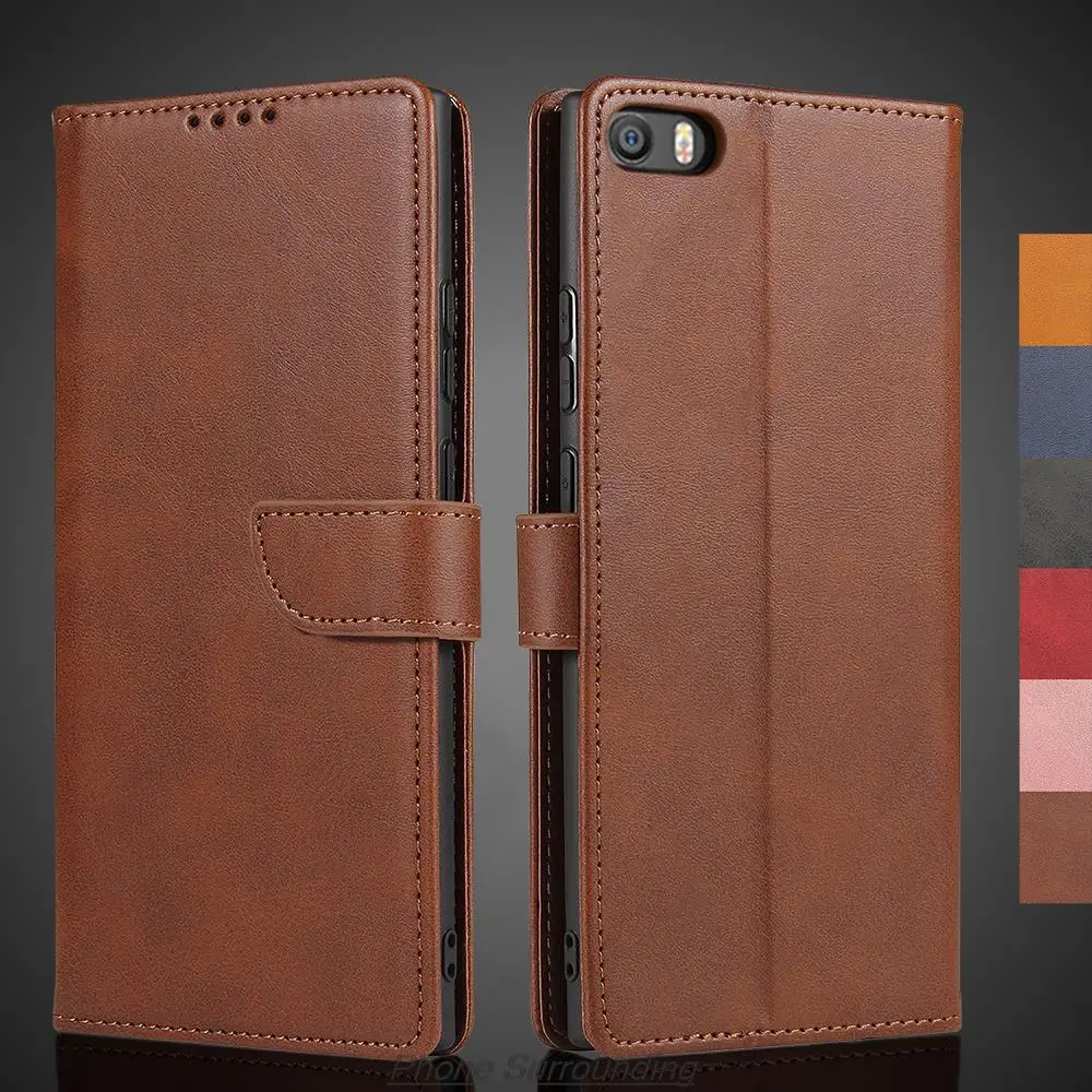 Luxury Leather Wallet Flip Phone Case - Premium Protective Cover with Holster