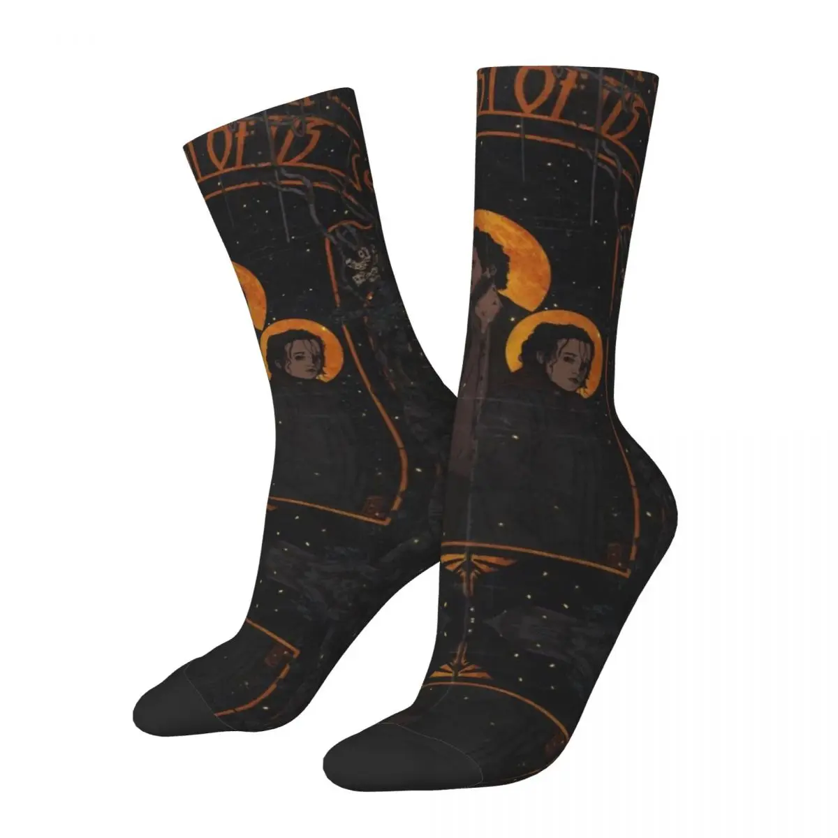 

Hip Hop Vintage Joel And Ellie Crazy Men's Socks Unisex Pedro Pascal Harajuku Seamless Printed Funny Novelty Crew Sock Boys Gift