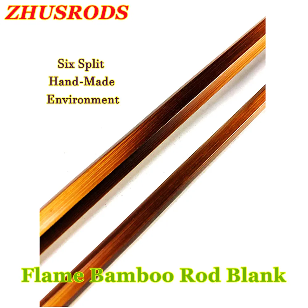 2-Sections ZHUSRODS Flame Bamboo Baitcasting Rod Blank / Spinning  rod-Casting rod Rods & Canes / Fishing Rod Building & Repair