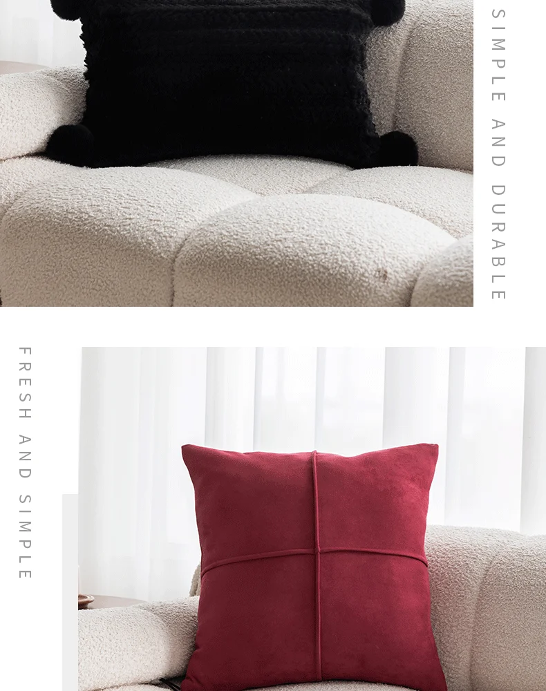 Moderner, minimalistischer Gitter-Kissenbezug für Zuhause, Sofa, Bett, Dekokissenbezüge, Wohnzimmer, dekorativ – Detail 12