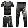 Children’S Bodybuilding Rashgaurd Outfits CodyLundin MMA Brazilian Grappling No Gi Jiu Jitsu Tees+Shorts Muay Thai Rashguard Set 6