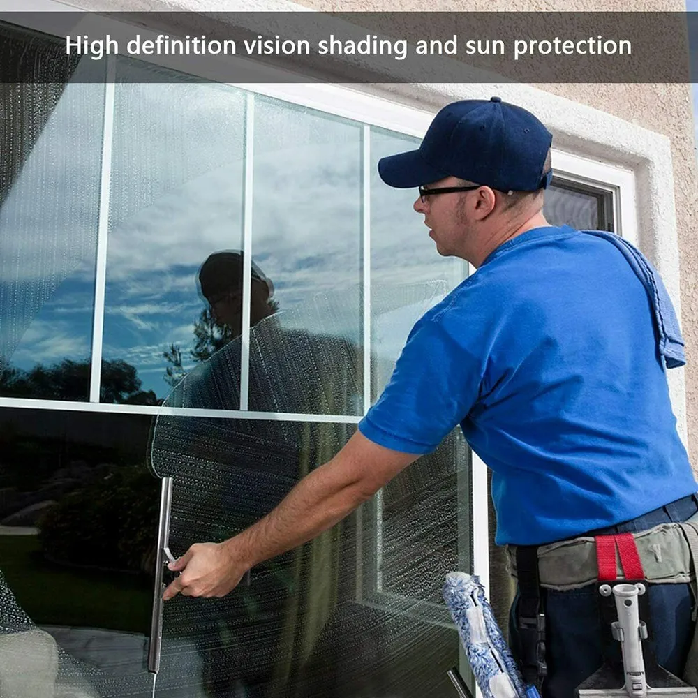 Window Privacy Film 1/2M Way Mirror Glass Self-Adhesive UV Reflective Heat Insulation Tint For Home Office Decor window film window privacy film window sticker