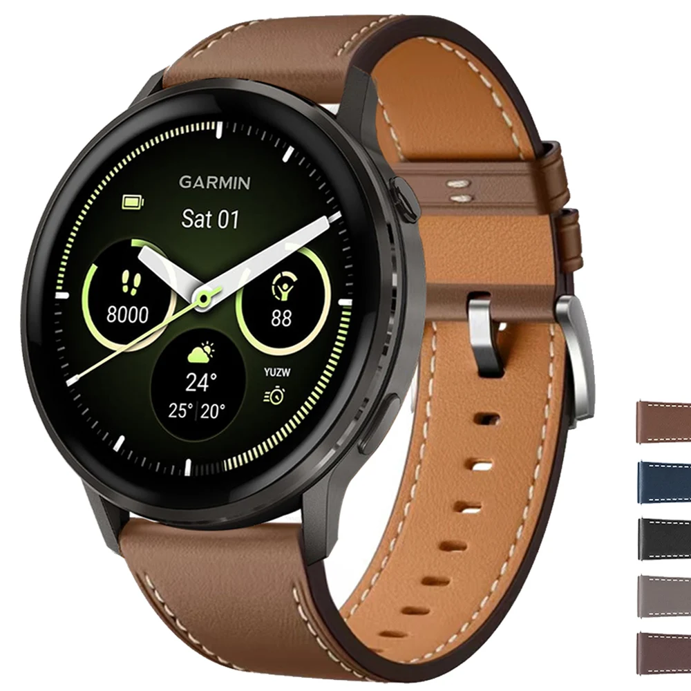Premium Leather Watch Strap - Elegant Replacement Band