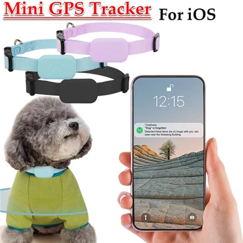 Cats Dogs Collar Mini GPS Tracker For iOS Compatible for Find My App Animal Tracking Movement Alert Collar Pet Anti Lost Tracker 2
