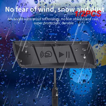 오토바이 헬멧 헤드셋 블루투스 스피커, 무선 이어폰 마이크 키트, 스테레오 FM MP3 플레이어, 방수 스마트, 1 개, 2 개