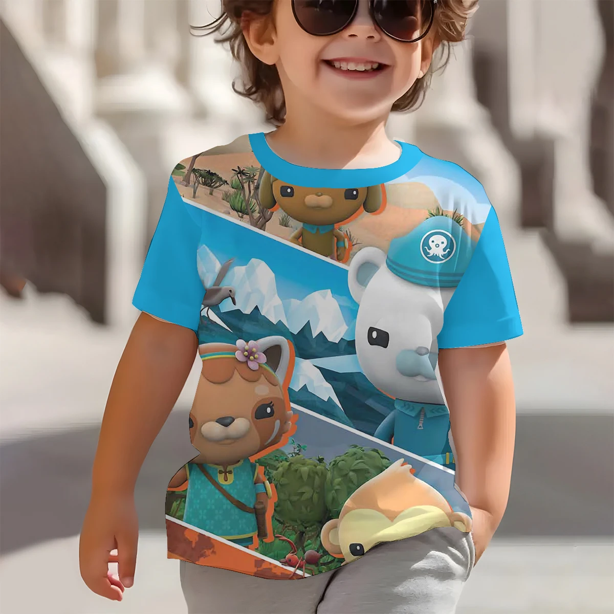 3D Print Cartoon O-octonauts Baby Clothing 5 to 14 Years Male Outdoor Clothes for Children Boy Girl Child T-Shirt Top Shirts 6