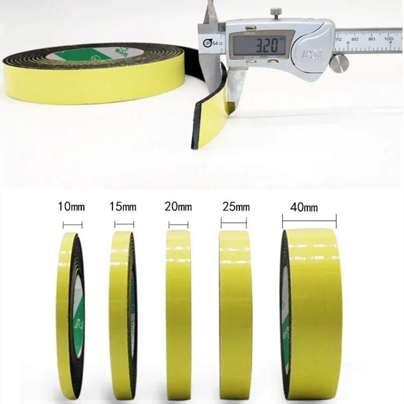 Black Rubber Sponge Door Window Seal Strip Waterproof Soundproof Self Adhesive Anti-collision Pad EVA Foam Single Sided Tape door seal strip sealing strip tape window seal strip sealing tape rubber seal strip rubber door weatherstripping door weatherstripping sealing strip waterproof tape