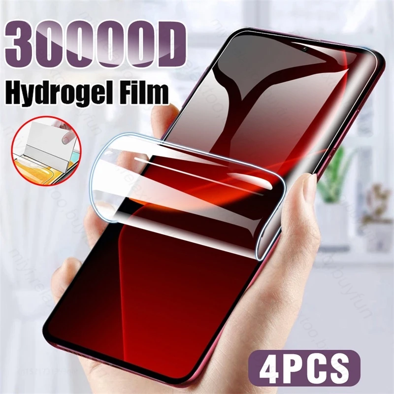 

4PCS 30000D Soft Hydrogel Film For Xiaomi Xaiomi Xiaomy Mi13T Xiaomi13T 13 T Pro Screen Protector Not Glass Xiomi Xiami 13T Pro