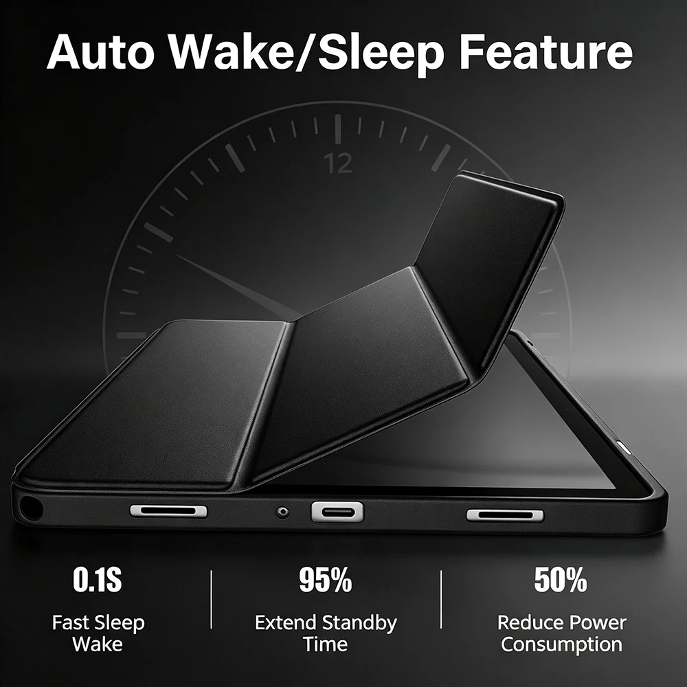 Premium Flip Smart Cover for Tablets - Enhanced Protection and Style