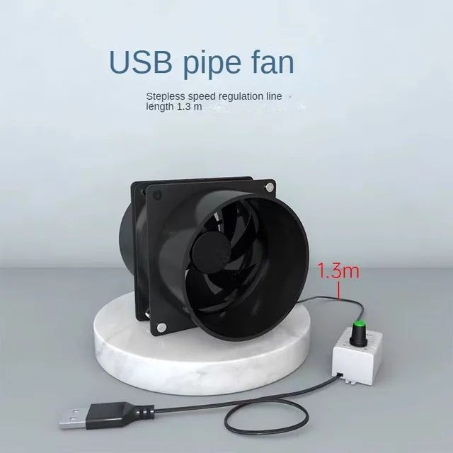 USB Adjustable Speed Solder Smoke Absorber ESD Fume Extractor Fan Pipe