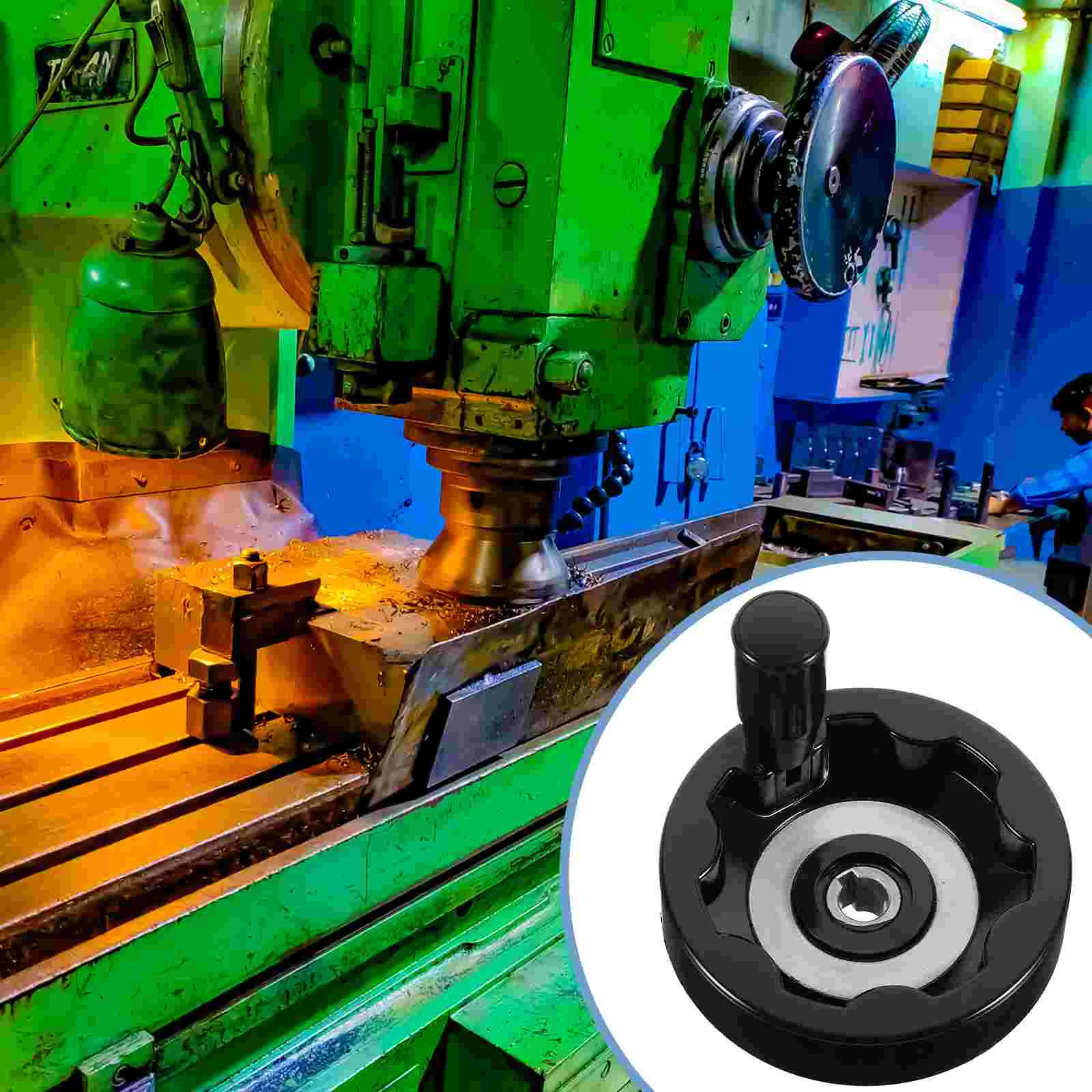 80mm Aluminum Alloy Lathe Handwheel With Cank Handle Upgade