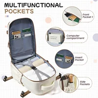 Cabin Airplane Travel Backpack 40x30x20, Hand Luggage Cabin Backpack Wizzair 40x30x20 Carry-Ons Men Women 15.6 inch Laptop Bags - Image 5