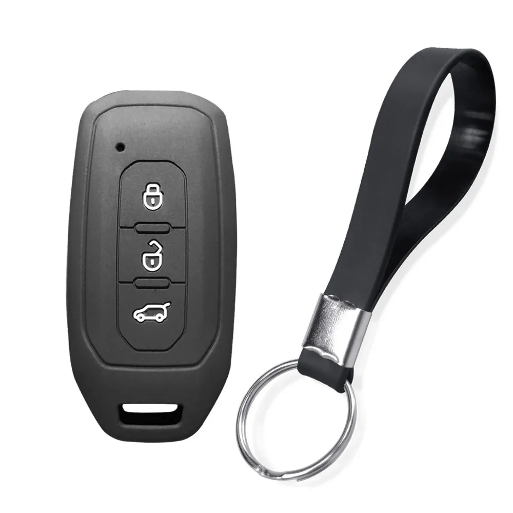Silicone Rubber Car Key Case Cover for Ford Territory Smart Remote Keyless