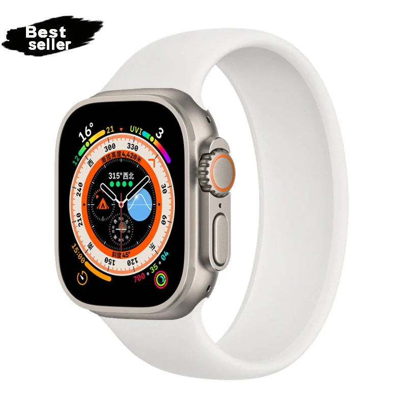 Silicone Solo Loop Strap for Apple Watch - Elastic Belt Bracelet