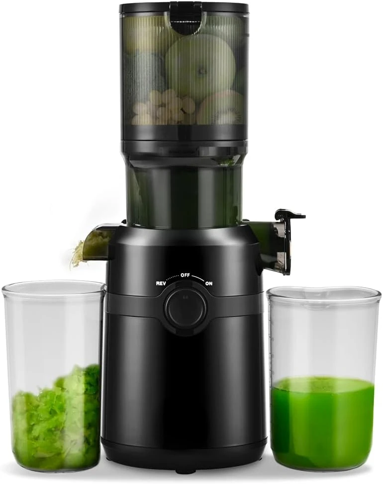 

Cold Press Juicer Machines, Slow Masticating Juicer Machines with 4.25" Large Feed Chute,Fit Whole Fruits & Vegetables E